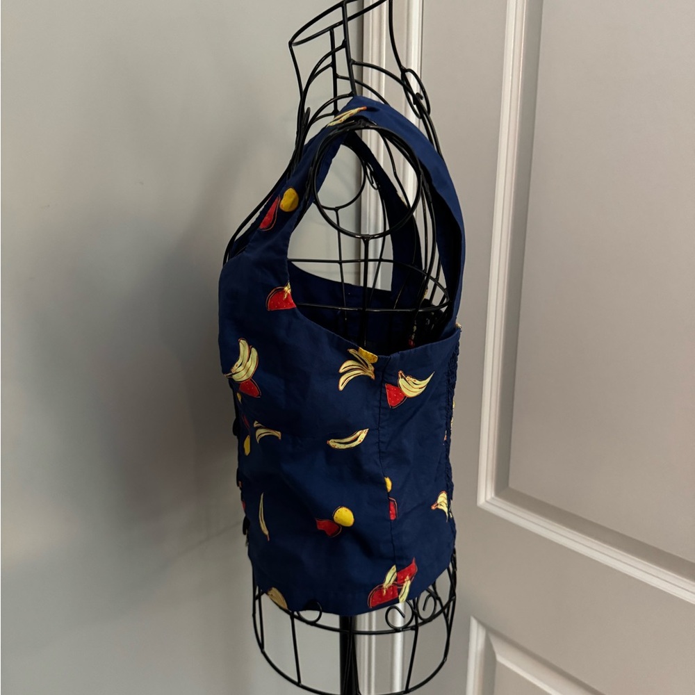 ModCloth Fruit Print Crop Top Size Small - Picture 3 of 6